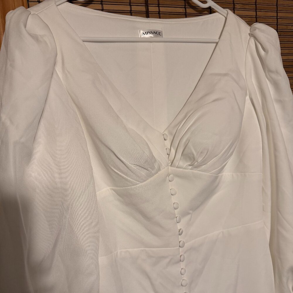 Wedding Dress (Ivory) Missacc Brand - New, Size 14 - Picture 5 of 11